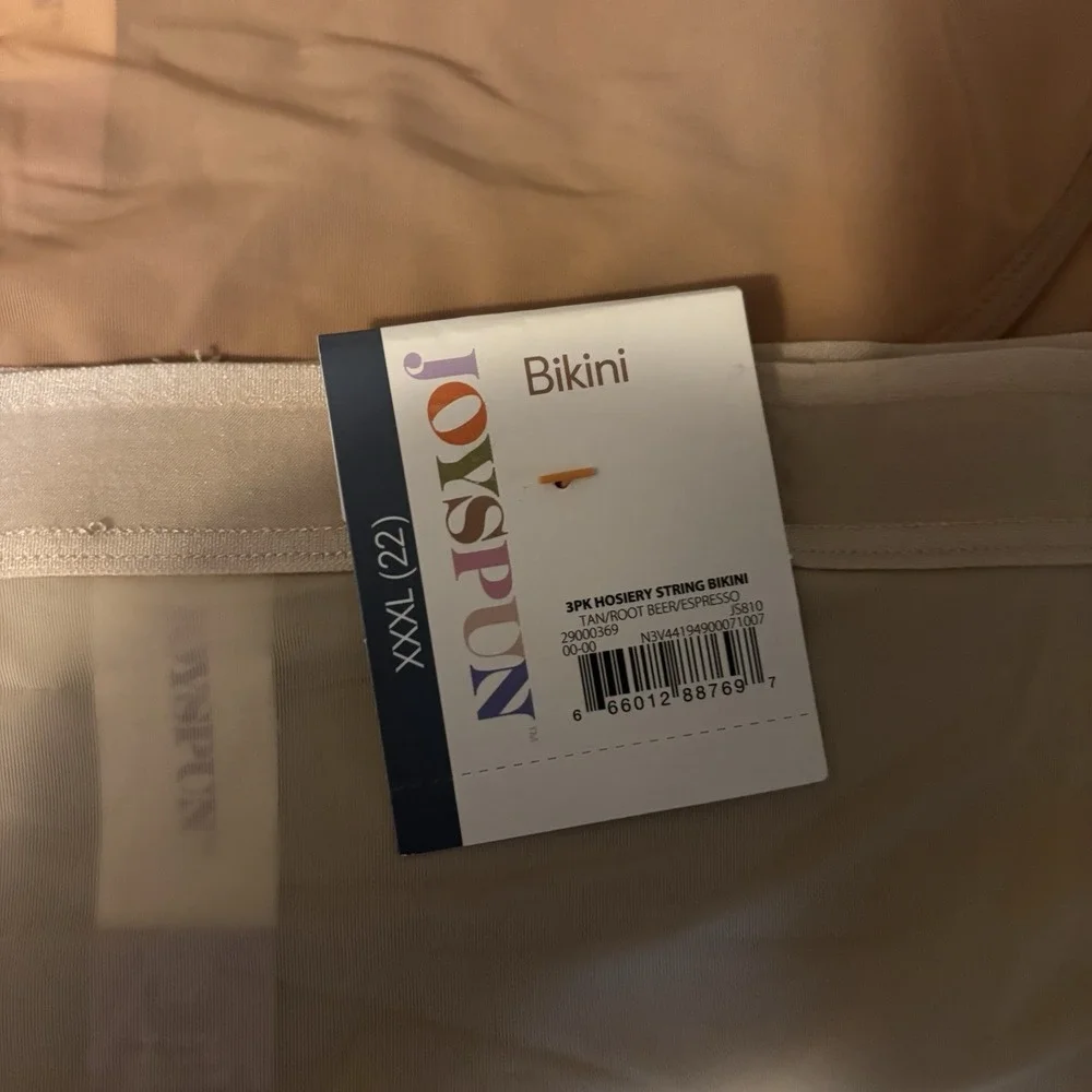 Joyspun Women's NWT Panties Size XXXL (22) 6 Pair (3 Bikini, 3‎ Thong) Soft New